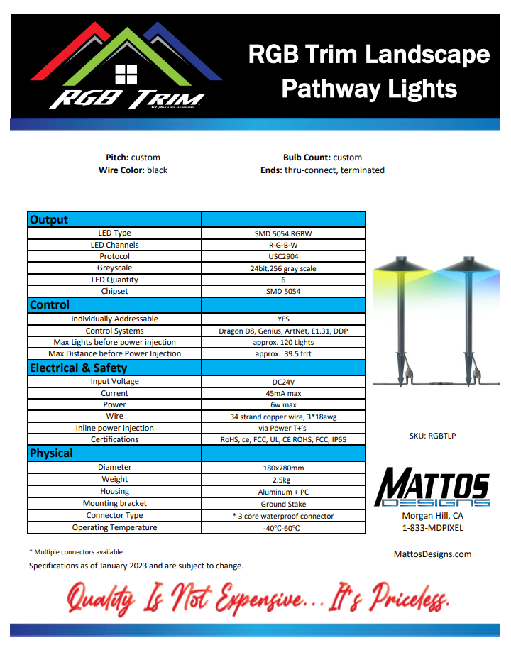 π RGB Trim Pathway Light β Illuminate Your Outdoor Spaces with Vibrant RGBW Lighting π³