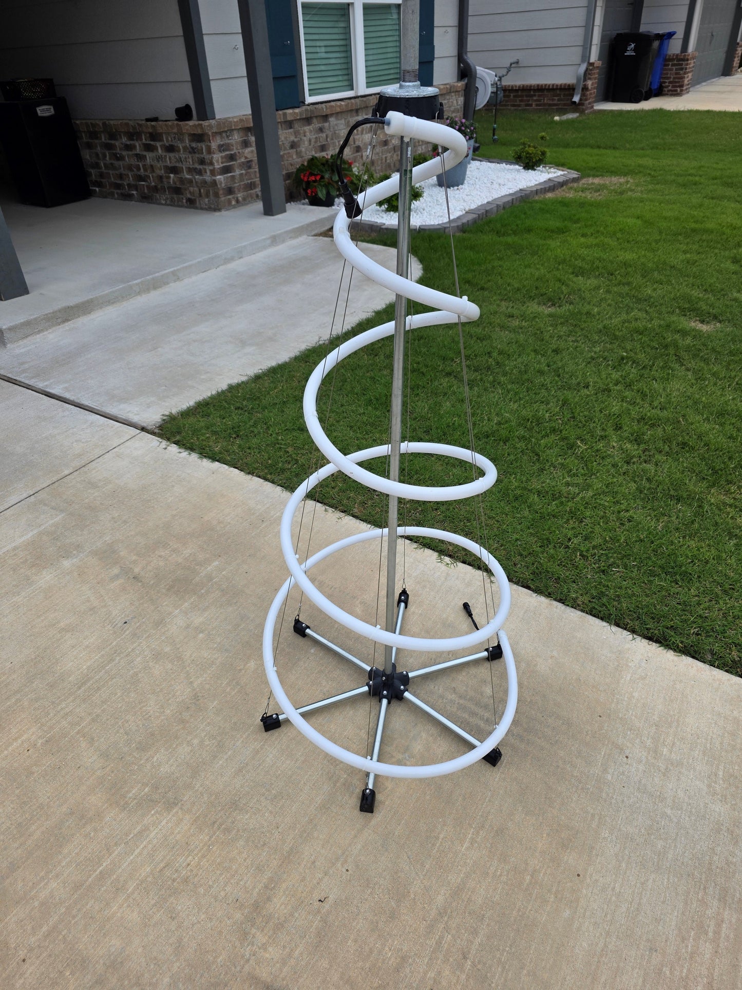 Printed Parts Only - LED Neon Tube Spiral Tree | 4ft Tall