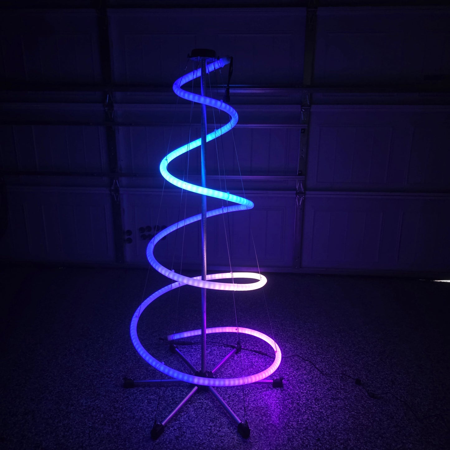 Printed Parts Only - LED Neon Tube Spiral Tree | 4ft Tall