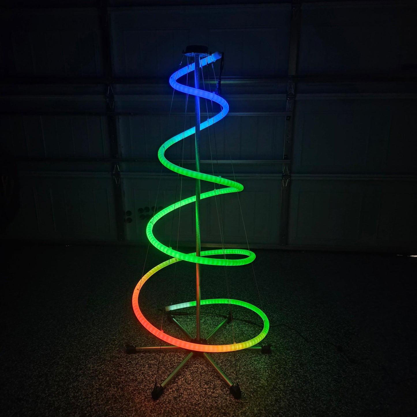 Printed Parts Only - LED Neon Tube Spiral Tree | 4ft Tall