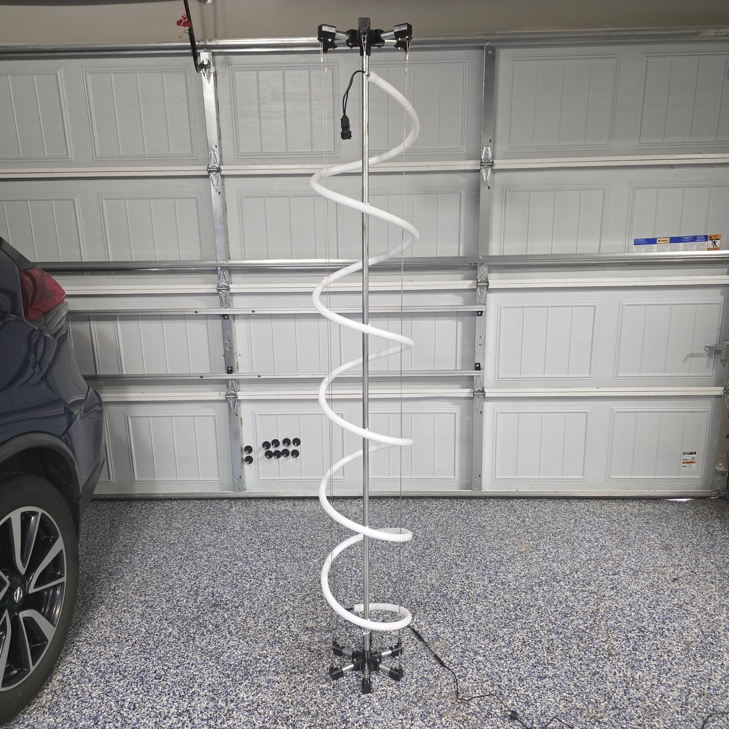 Printed Parts Only - LED Neon Tube Spiral Pole | 6ft Tall