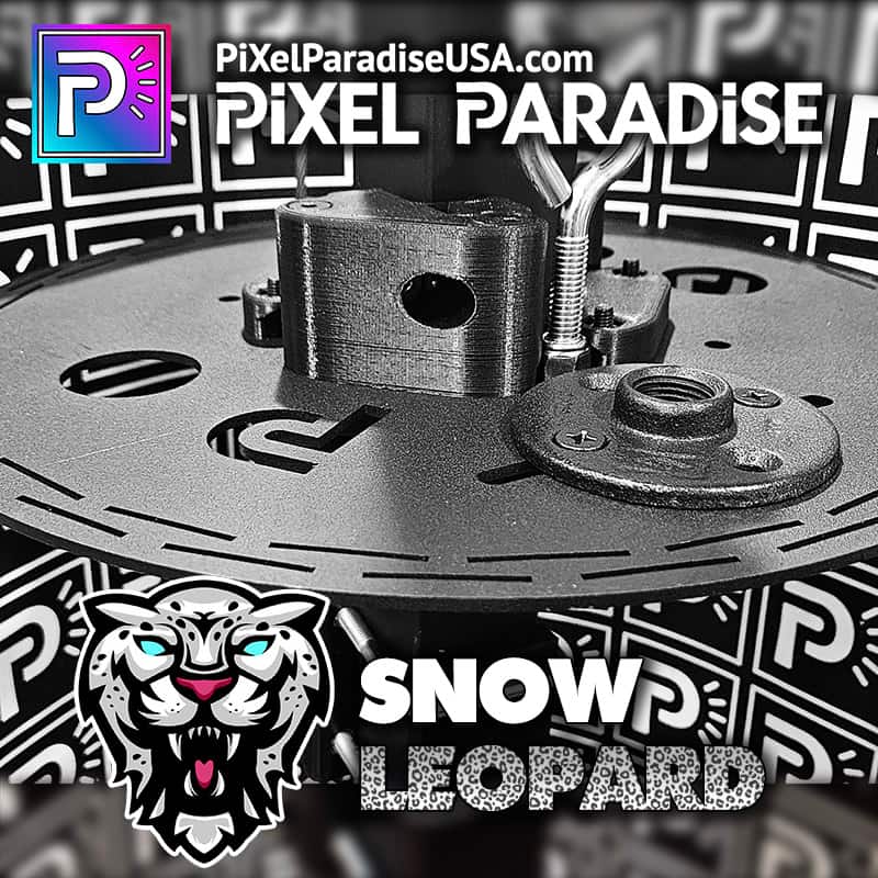 Snow Leopard™ Steel Mega Tree Topper