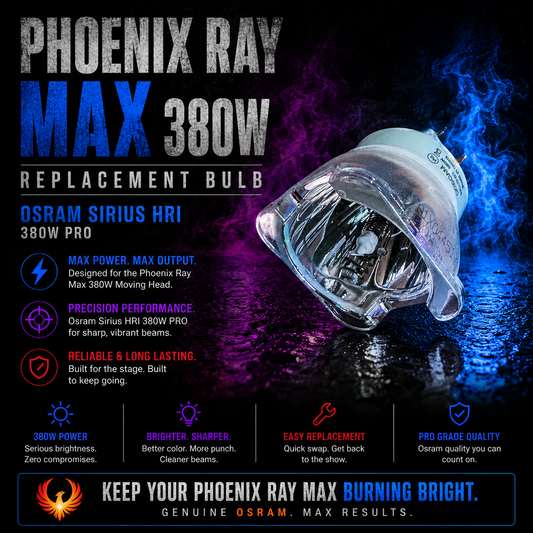 Phoenix Ray Max 380W Replacement Bulb – Osram Sirius HRI 380W PRO