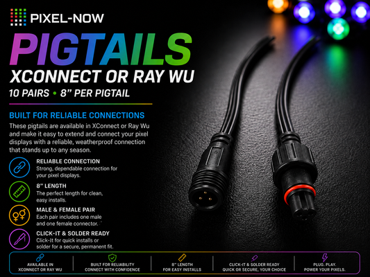 XConnect Pigtail Bundle – 10 Pairs 18AWG